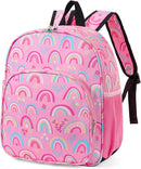 CLUCI Kids Backpack for Girls Toddler Backpack for Preschool Kindergarten Child Cute Daycare School Bookbag Travel Pink Rainbow by TinyTreasures Baby Boutique