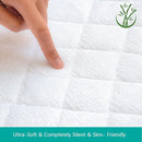 Zippered Crib Mattress Protector - Waterproof Crib Mattress Encasement, Breathable and Absorbent, 6 Sides Fully Encased Cover, 2 Pack, White by TinyTreasures Baby Boutique