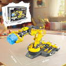 SMIESSKIDDO 3 in 1 Hydraulic Robot Arm - 220 Pcs STEM Building Toys with 4-Jaw Grab, Suction & Tongs for Kids 8-12 | No Batteries Needed Engineering Gift for Boys & Girls Ages 9 10 11 by TinyTreasures Baby Boutique