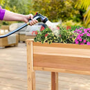 Jumbl, Cedar Raised Garden Bed, Elevated Wood Planter for Growing Fresh Herbs, Vegetables, Flowers, Succulents - 34x18x30” by GreenHaven Gardens