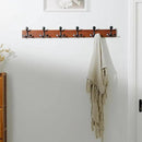 SKOLOO 39-Inch Cherry Wood Coat Rack Wall Mount with 6 Triple Hooks - Ideal for Family Entrances, Classrooms, and Pet Supplies Storage - Perfect Coat Hooks for Wall by CozyNest Decor