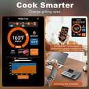 Wireless Meat Thermometer 2 Probes, Bluetooth Smart Meat Thermometer Digital Wireless Remote Tracking and Real-Time Readings, Standalone Base & Thinnest Probe, iOS and Android, for Grill, BBQ, Smoker by TinyTreasures Baby Boutique