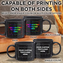 DISCOUNT PROMOS Custom Ceramic Campfire Coffee Mugs 13 oz. Set of 10, Personalized Bulk Pack - Perfect for Tea, Espresso, Cappuccino, Hot Cocoa - Black by TinyTreasures Baby Boutique