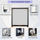 82-Inch Two-Person Portable Outdoor Toilet Cabin With Light, Sink And Fan (SAK50123)
