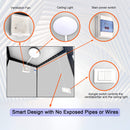 82-Inch Two-Person Portable Outdoor Toilet Cabin With Light, Sink And Fan (SAK50123)