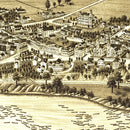 Vintage Map of Sandy Hill, New York 1884