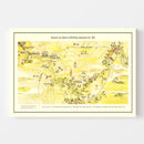 Vintage Map of Yangtze River Valley, 1930