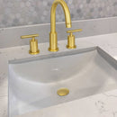 Brushed Gold Push Button Bathroom Sink Drain Stopper Without Overflow - AK82001BTG