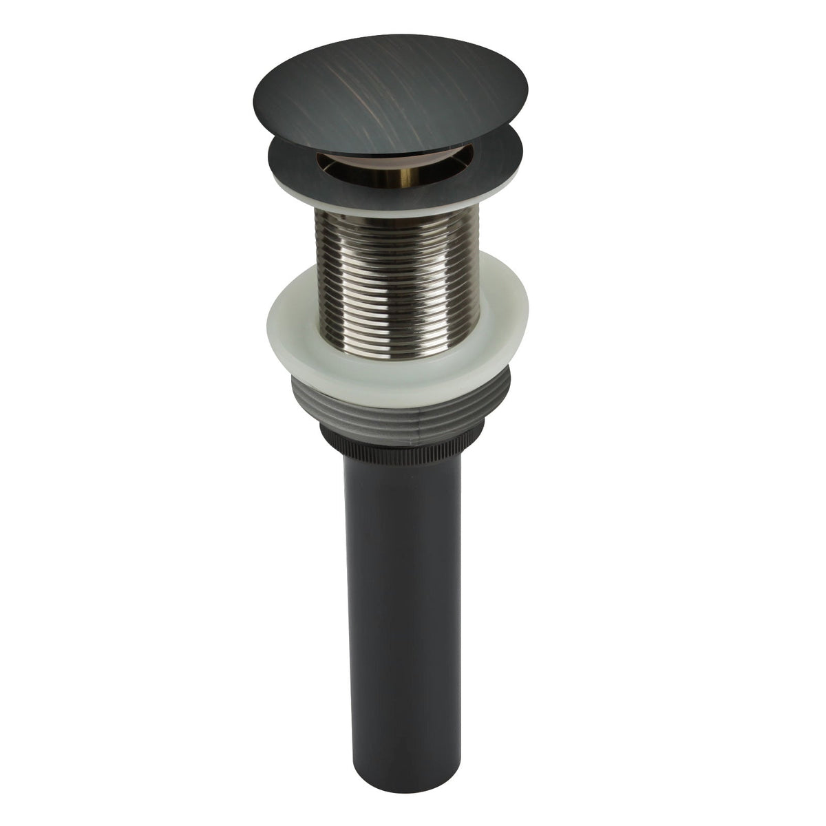 Copper Push Button Bathroom Sink Drain Stopper Without Overflow - AK82001C, photo 10 of 10