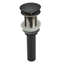 Copper Push Button Bathroom Sink Drain Stopper Without Overflow - AK82001C