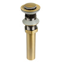 Copper Pop Up Drain Stopper With Overflow - AK82003C