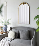 Arched Wall Mirror With Metal Frame, Wall Mirror For Living Room by Unique Piece Furniture