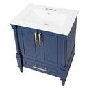 Bathroom Vanity With Ornate French Cylinder Legs, Soft Close Drawer by HouseOfZazla