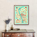 Vintage Map of Elgin, Illinois 1930