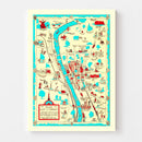 Vintage Map of Elgin, Illinois 1930