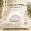 Olive Stainless Mesh Picnic Cover by Arthur Court Designs
