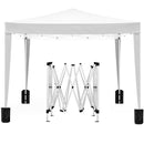 10'X10' Folding Canopy With 4 Removable Sidewalls Outdoor Event Shelter UPF 50+ Gazebo Portable Tents For Parties Beach Camping Wedding Ez Pop Up Canopy 4 Pieces Weight Bag + Carry Bag by HouseOfZazla