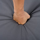 LOUNGE CHAISE SET,SPACE AVAILABLE ON ONE SIDE, ACACIA WOOD WITH WATER-RESISTANT LOUNGE CUSHIONS (Dark Grey/ & 2 INCH THICK) - MATCHING CREAM/LEAF COCONUT VERSION AVAILABLE