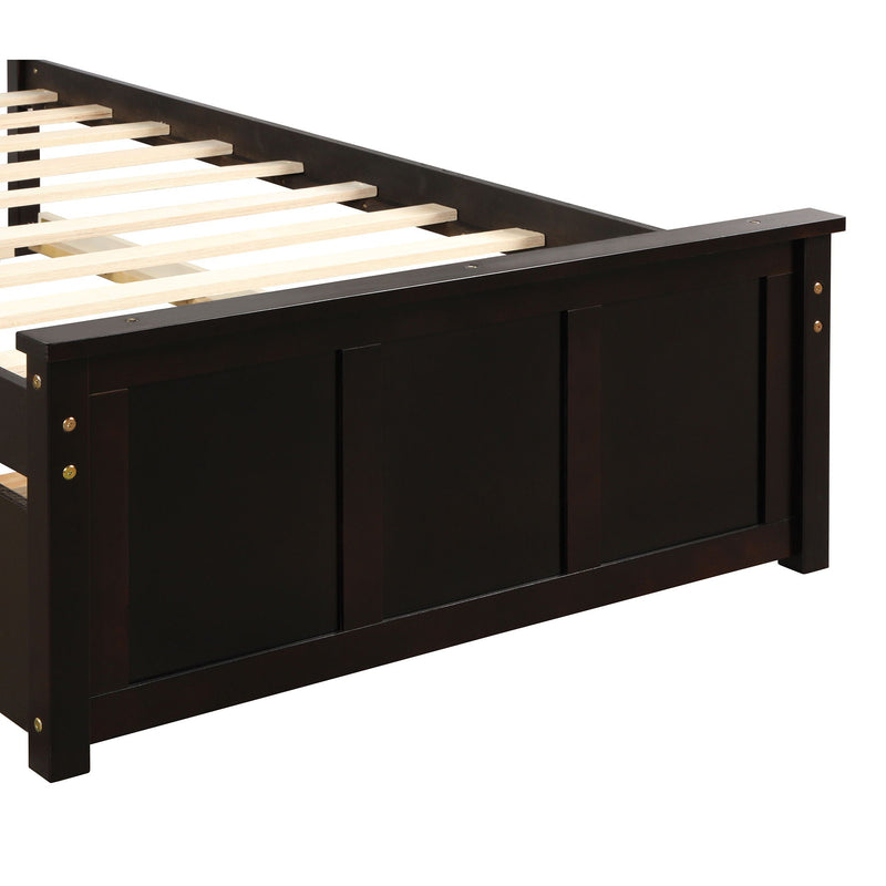 Platform Bed With Twin Trundle, Twin Size - Espresso, photo 6 of 9