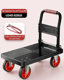 Heavy Duty Folding Platform Cart-350/660/820 lb-Flatbed Hand Truck with Strap by 2Dropme
