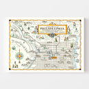 Vintage Map of Philadelphia, Pennsylvania 1940
