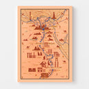 Vintage Map of Egypt 1937