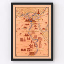 Vintage Map of Egypt 1937