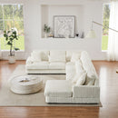 Oversized Sectional Sofa U - Shaped Sofa Couch Modern Sofa Upholstered In Soft With A Chaise Lounge For Living Room by HouseOfZazla