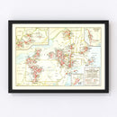 Vintage Map of New York 1926