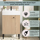 Bathroom Vanity, Combo Cabinet, Bathroom Storage Cabinet, Single Ceramic Sink by Unique Piece Furniture