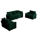 Elegant Oversized Sectional Sofa Set With Deep Seats And Flexible Layout by HouseOfZazla