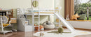 Loft Stairway Bed With 2 Drawers, Convertible Ladder And Slide by HouseOfZazla