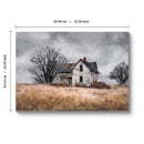 Framed Rustic Farmhouse Wall Art Vintage Barn Canvas Print 24x16 Inch by HouseOfZazla
