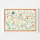 Vintage Map of The Great Smoky Mountains National Park, 1939