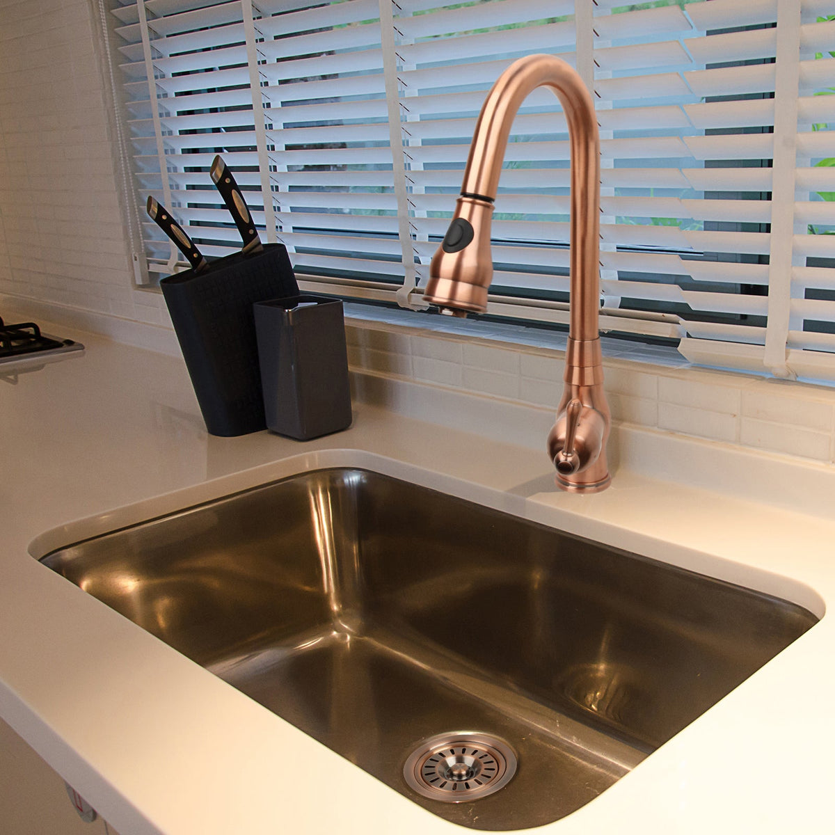 Copper Kitchen Sink Garbage Disposal Flange Stopper - AK82202C, photo 2 of 10