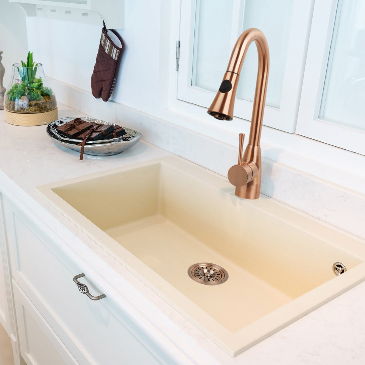 Copper Kitchen Sink Garbage Disposal Flange Stopper - AK82202C, photo 3 of 10