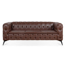Square Arm Removable Cushion 3 Seater Sofa by Unique Piece Furniture