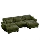 Super Comfort Oversized Modular Sectional Sofa With Movable Ottoman by HouseOfZazla