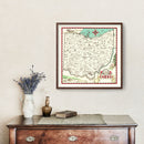 Vintage Map of Ohio 1940