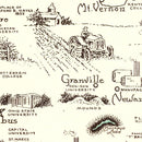 Vintage Map of Ohio 1940