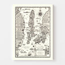 Vintage Map of Narragansett Bay, 1932