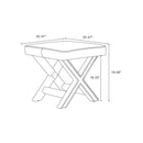 Abigail - Accent Bench With Piped Cushion by HouseOfZazla