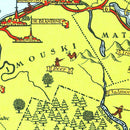 Vintage Map of Gaspe Peninsula, 1929