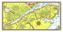 Vintage Map of Gaspe Peninsula, 1929