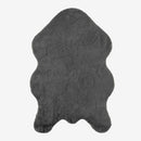 Anthracite Rabbit Plush Rug