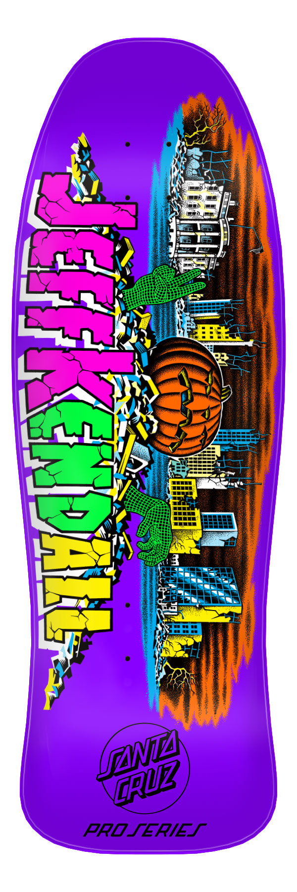 **Pre-Order** Santa Cruz Jeff Kendall Pumpkin Purple 10" Skateboard Deck