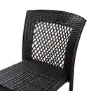 7 Piece Outdoor Dining Set with Table and 6 Chairs - Brown Multi