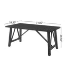 Farmhouse Style Dining Table With Wood-Like Top by HouseOfZazla