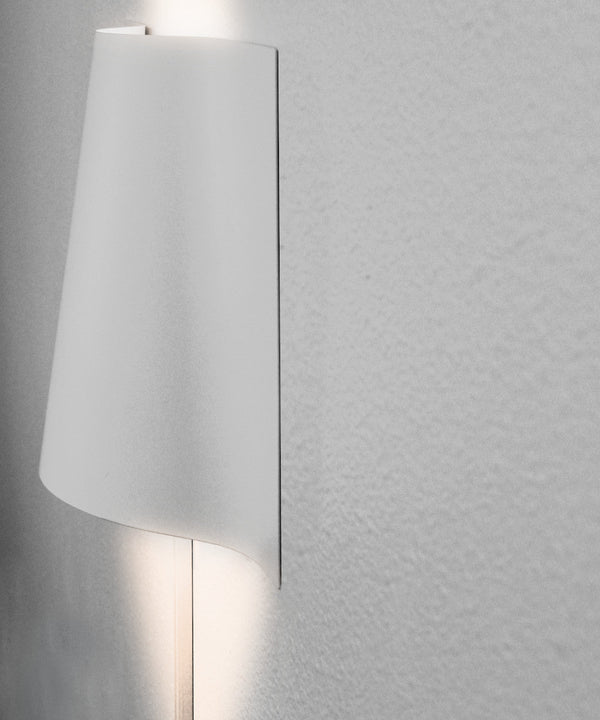 16"W Surface Wave Alluring Curved Metal LED Wall Light, photo 2 of 7