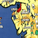 Vintage Pictorial Map of the British Isles, 1951